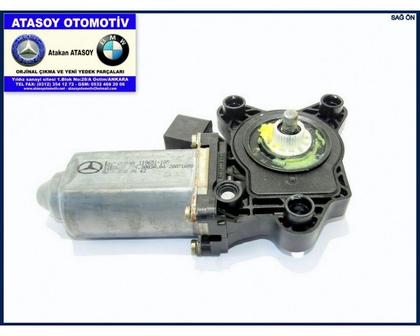 MERCEDES W220 SAĞ ÖN CAM MOTORU A2208205442 A2208204642 A2208200242 2208205442 2208204642 2208200242 0536004902 989532-100 991751-100 119651-104 119651-105 A 220 820 54 42 A 220 820 46 42